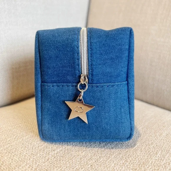NWOT Dior Denim Cosmetic Bag - Picture 5 of 8